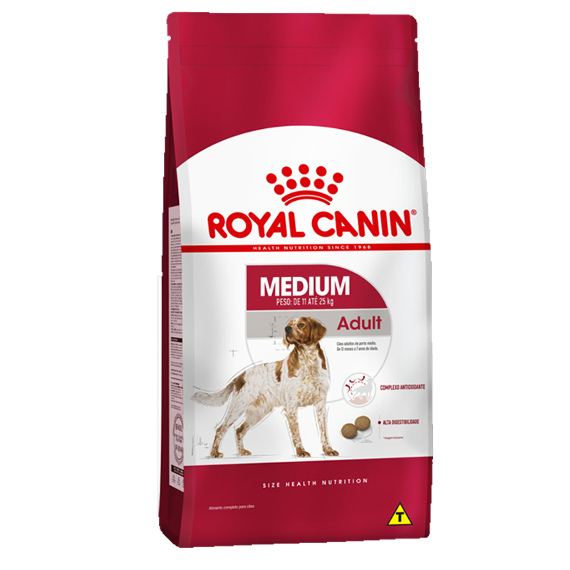 Ração Royal Canin Medium Adult para Cães Adultos de Médio Porte - 2,5Kg