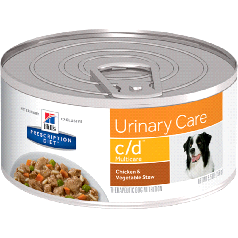 Ração Úmida Hills C/D Cuidado Urinário Para Cães Frango & Vegetais - 156g