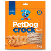 Biscoito para Cães PetDog Crock Super Premium - Raças Pequenas - 1 Kg