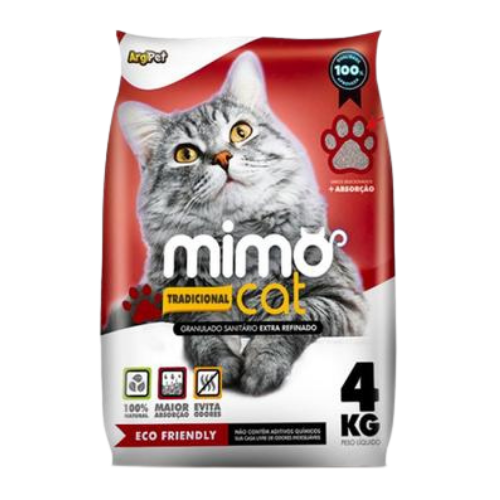 Granulado Sanitário para Gatos Mimo Cat Tradicional - 4 kg