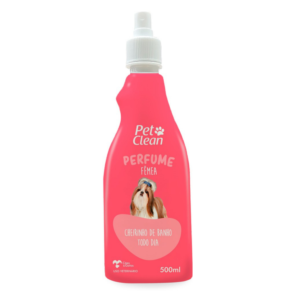Perfume para Cães e Gatos Pet Clean - Fêmea 500 ml
