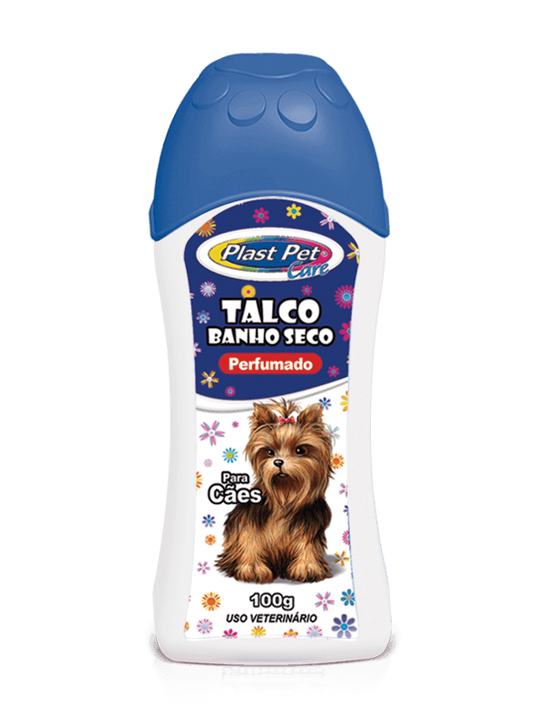 Talco Banho Seco para Cães Plast Pet Care - Machos - 100g