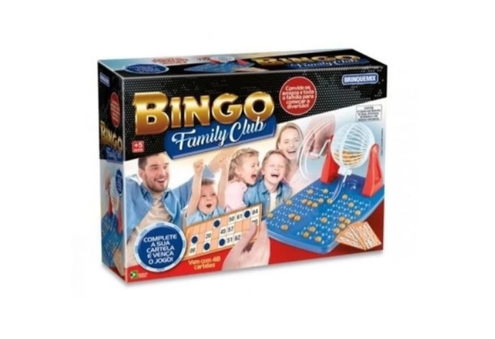 Jogo Bingo Family Club C/ 48 Cartelas - Brinquemix