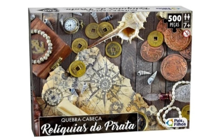 Quebra-Cabeça 500 peças Relíquias do Pirata - Pais e Filhos - Pais & Filhos