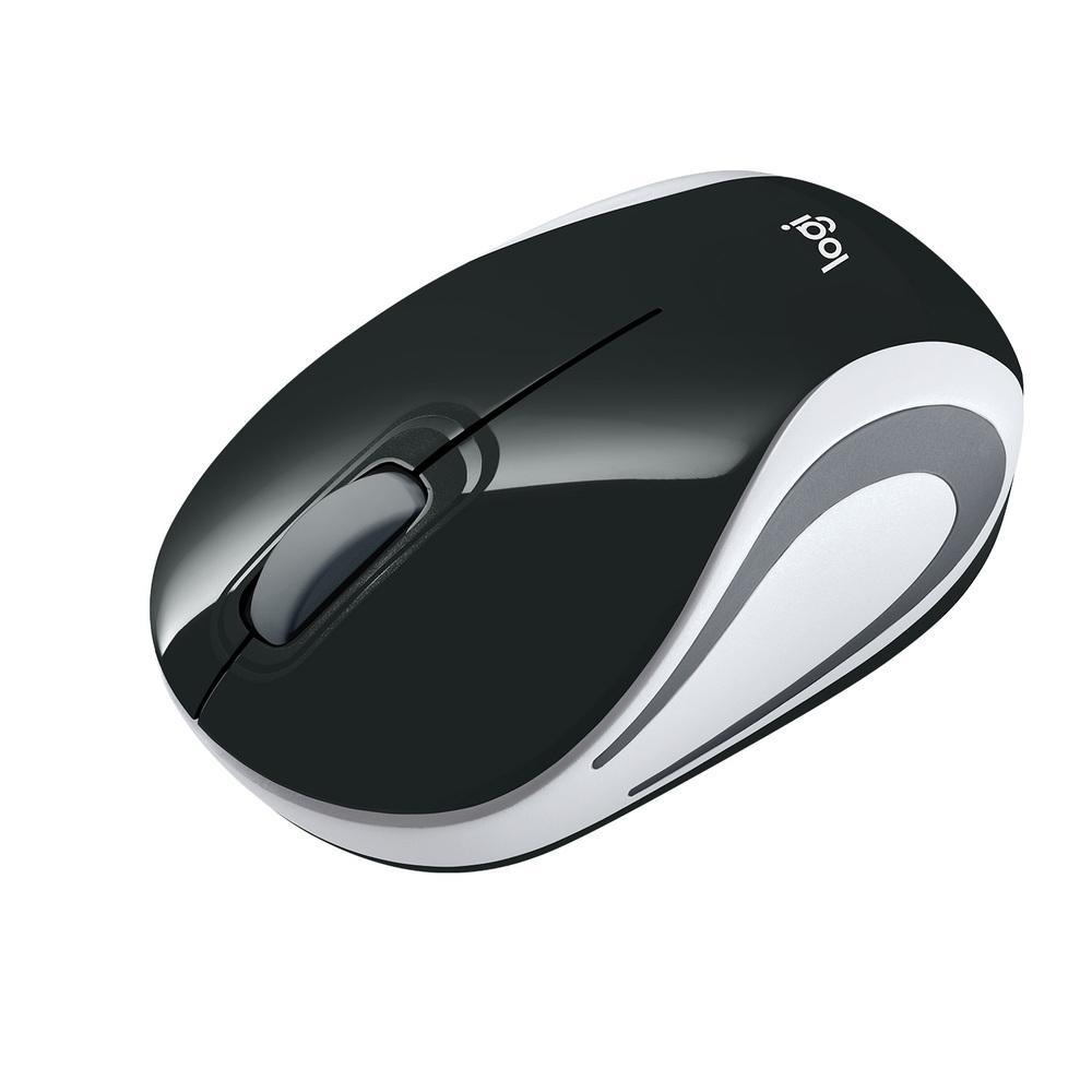 Mouse M187 Logitech, Mini,  Sem Fio Preto 1000DPI - 910-005459