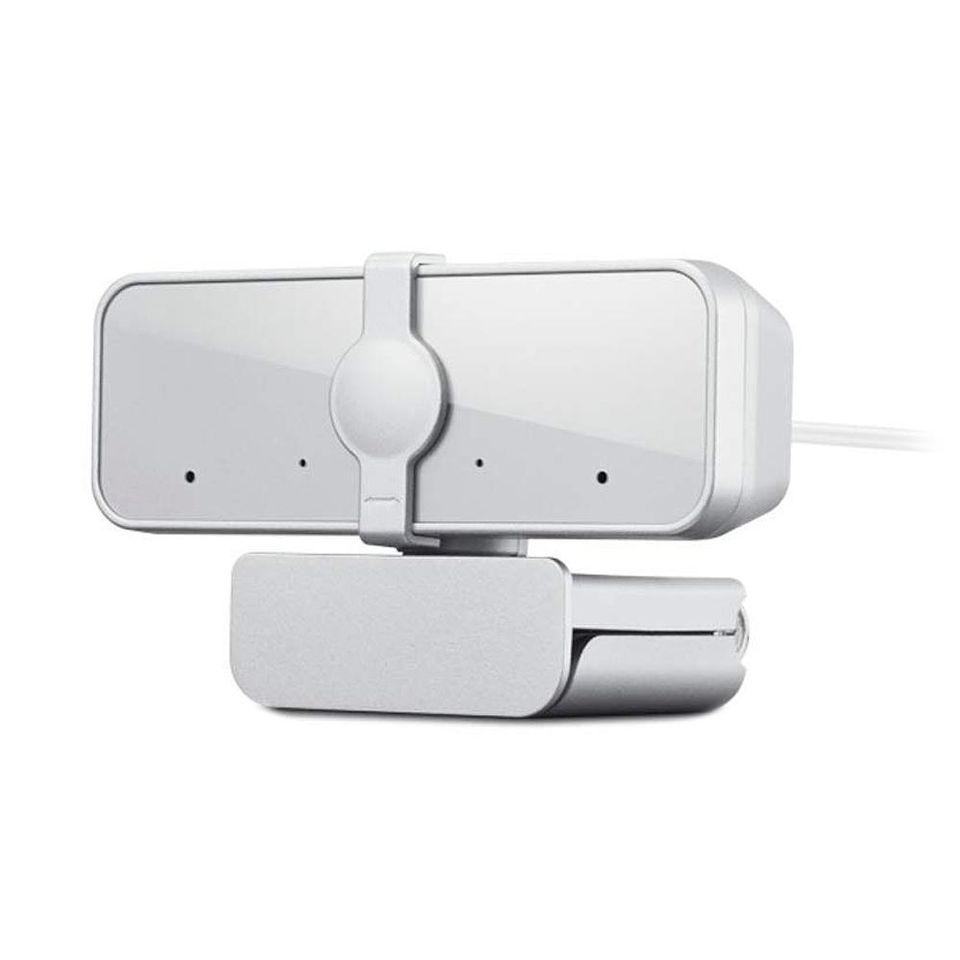 Webcam Lenovo 300 Full HD Com Microfone Integrado, 1080p 30fps, USB, Cinza Claro