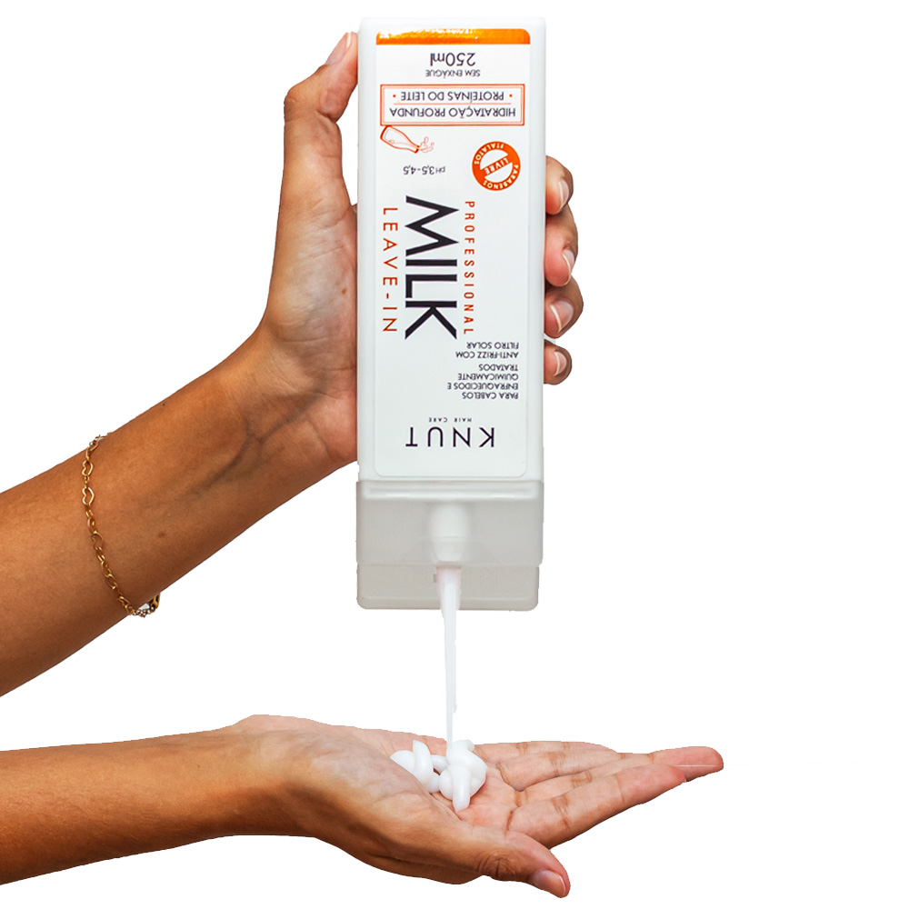 Kit Knut Milk Shampoo+Máscara+Condicionador+Leave-in+Hair Gloss