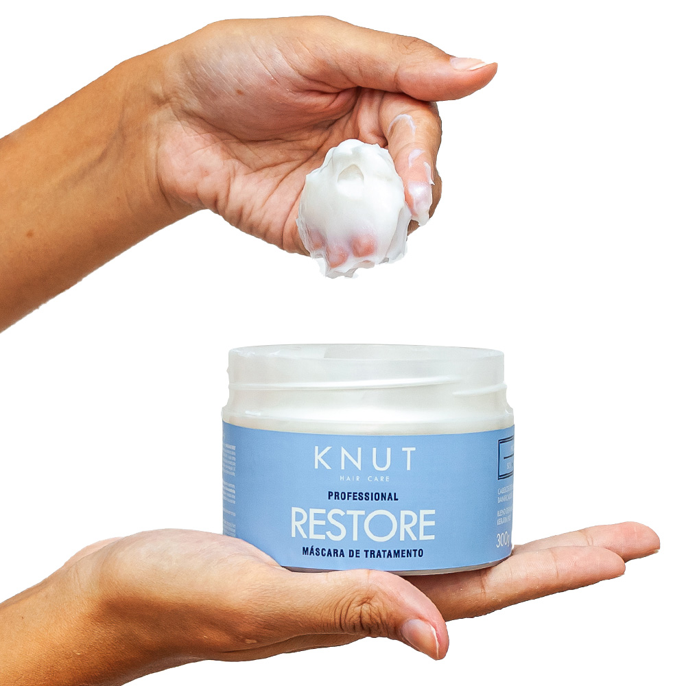 Kit Knut Restore Shampoo+Máscara+Condicionador+Leave-in