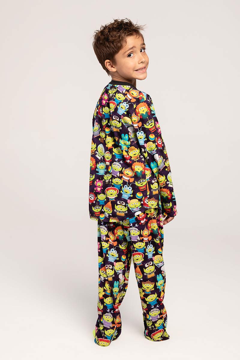 Calça Pijama Infantil Estampada Disney Pixar Aliens