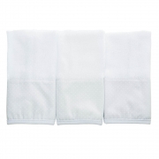 Kit toalha de boca em fralda Classic Branco