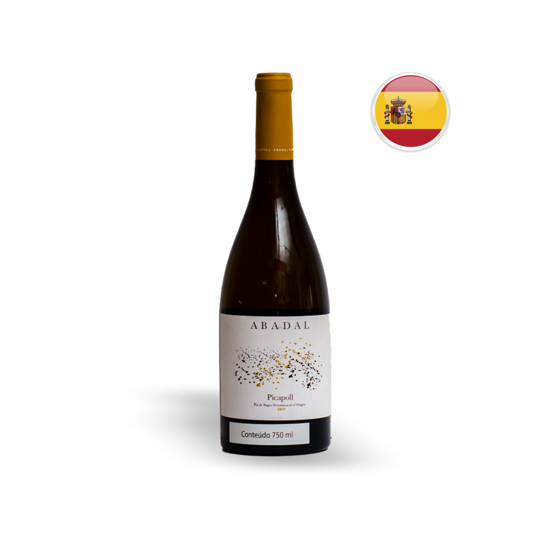 Vinho Espanhol Branco Abadal Picapol Garrafa 750ML