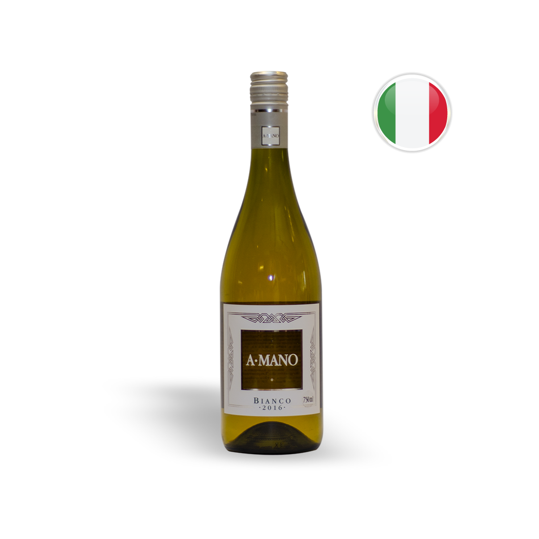 Vinho Italiano Branco A Mano Puglia IGT Garrafa 750ML
