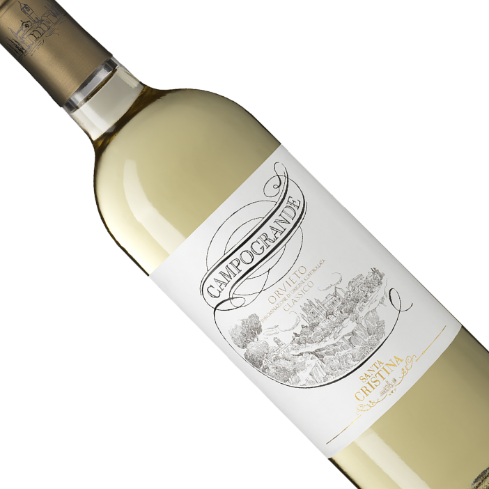 Vinho Italiano Branco Campogrande Orvieto Classico Secco Santa Cristina 750 ml