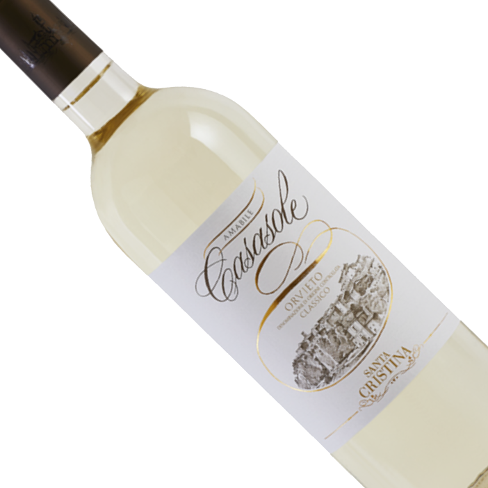 Vinho Italiano Branco Casasole Orvieto Classico Amabile Santa Cristina 750 ml
