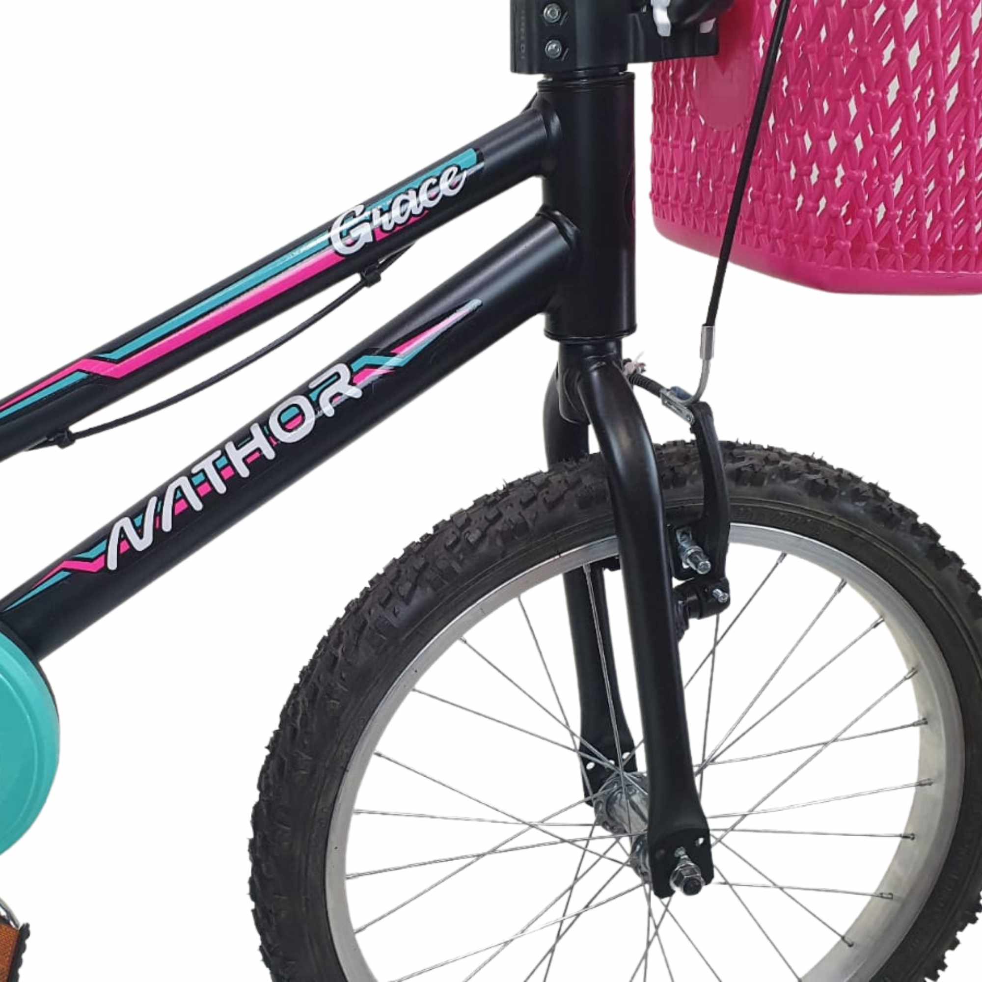 Bicicleta Nathor Infantil Aro 20 Aço Feminina Grace Raiada