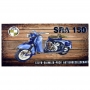 Quadro de Madeira Moto Azul SRA-150 AA-62 A