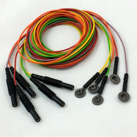 Kit 5 Eletrodos EEG/EP cupula Ag/AgCl (1,5m plugue 1.5mm) B9610018601