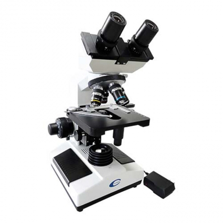 Microscópio Binocular com LED e Bateria - Coleman  N107 BAT