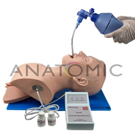 Simulador para Treino de Intubação Adulto com Dispositivo de Controle - ANATOMIC TGD-4007