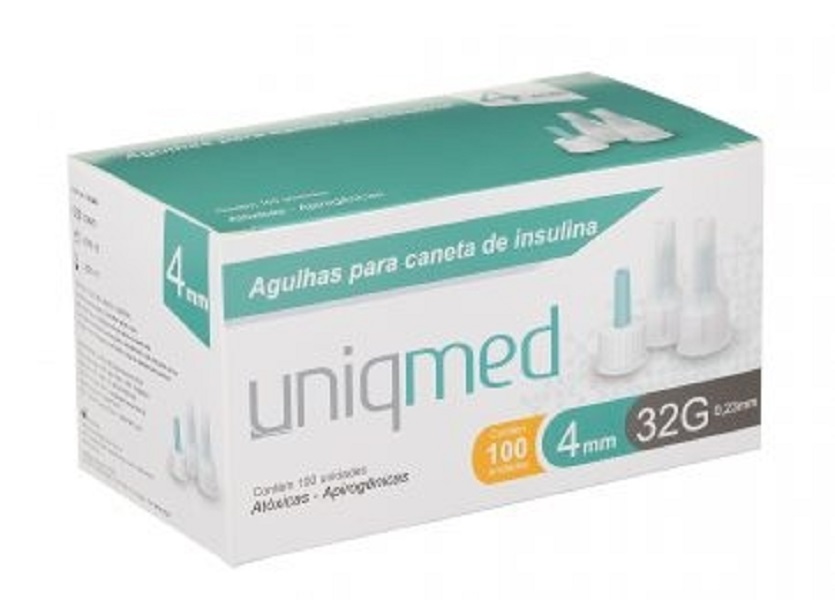 Agulha para Caneta de Insulina 4mm (32G) - UNIQMED  UM-FPN008