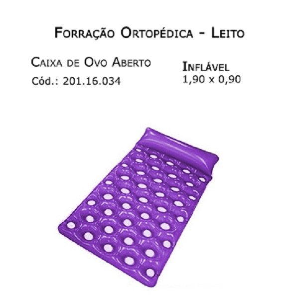 Forrações de Leito - Caixa de Ovo Aberto (Inflável 1,90 x 0,90m) - Bioflorence - Cód: 201.1173