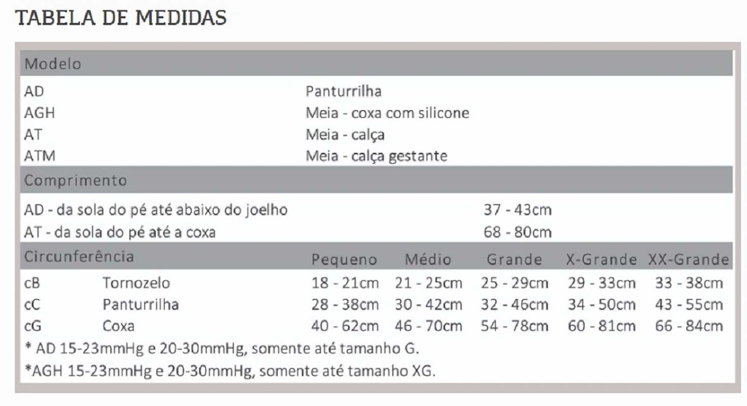Meia-calça Compressiva 20-30mmHg Legline Pé Fechado AT (Preta) VENOSAN VL33BL