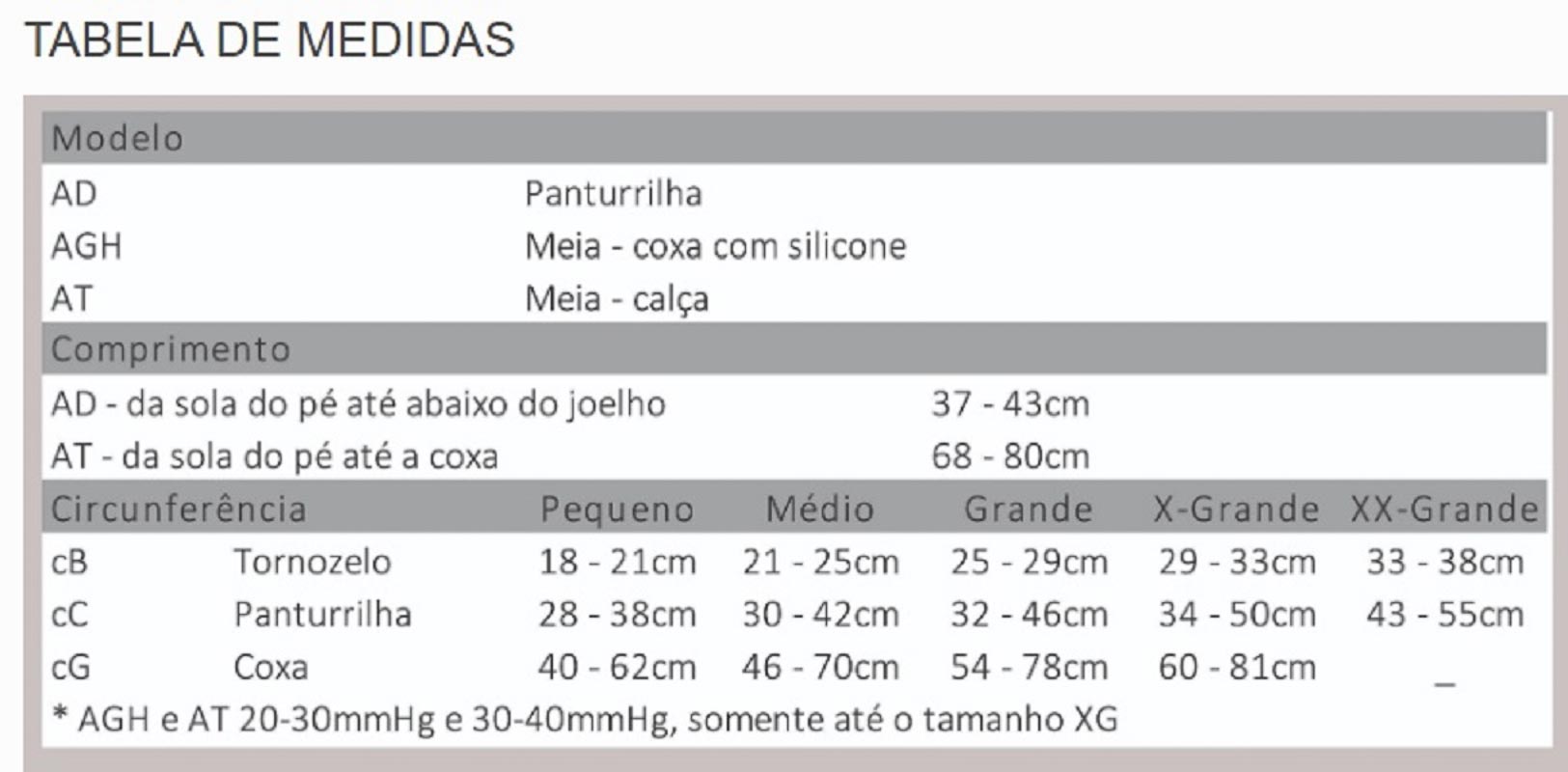 Meia-calça Compressiva 20-30mmHg 6000 Pé Fechado AT (Bege) VENOSAN BR620132