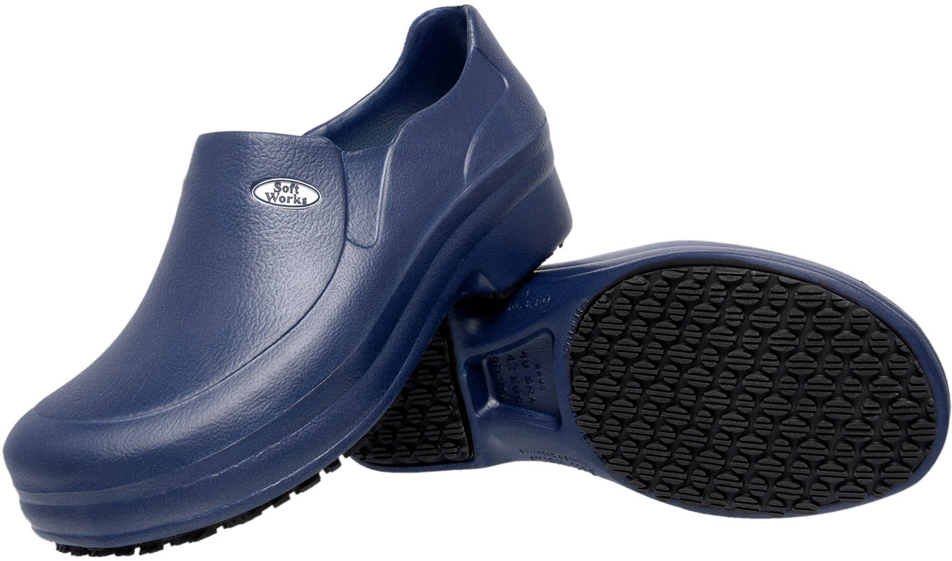 Sapato Unissex Antiderrapante - Azul Marinho - SOFT WORKS  BB65-AM