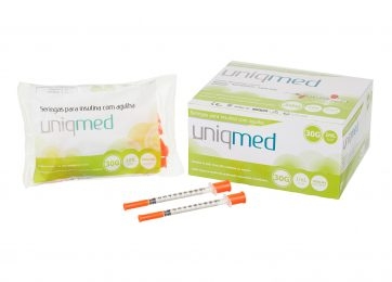 Seringas de Insulina 1mL com Agulha 30G - UNIQMED FIS012