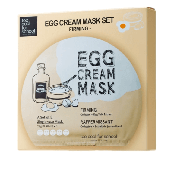 Máscara Egg Cream Mask Firming Set   - Too Cool for School