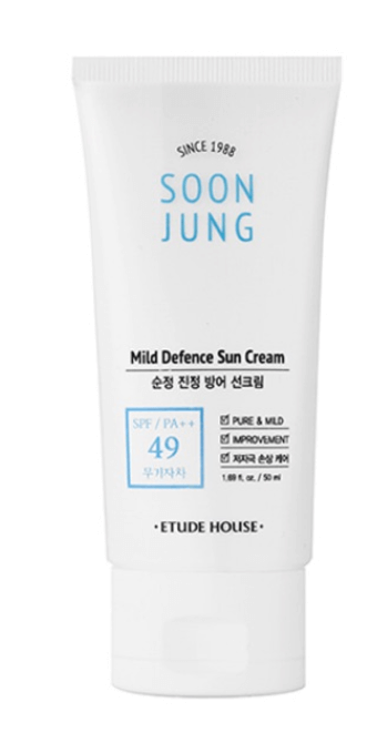 Protetor Soon Jung Mild Defence Sun Cream - Etude House