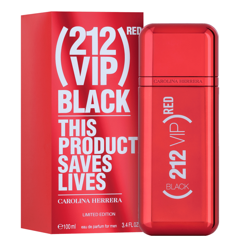 Carolina Herrera 212 VIP Black Red Edição Limitada Eau de Parfum Masculino