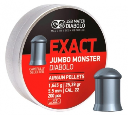Chumbinho 5,5mm Jumbo Monster Diabolo 250und - Jsb