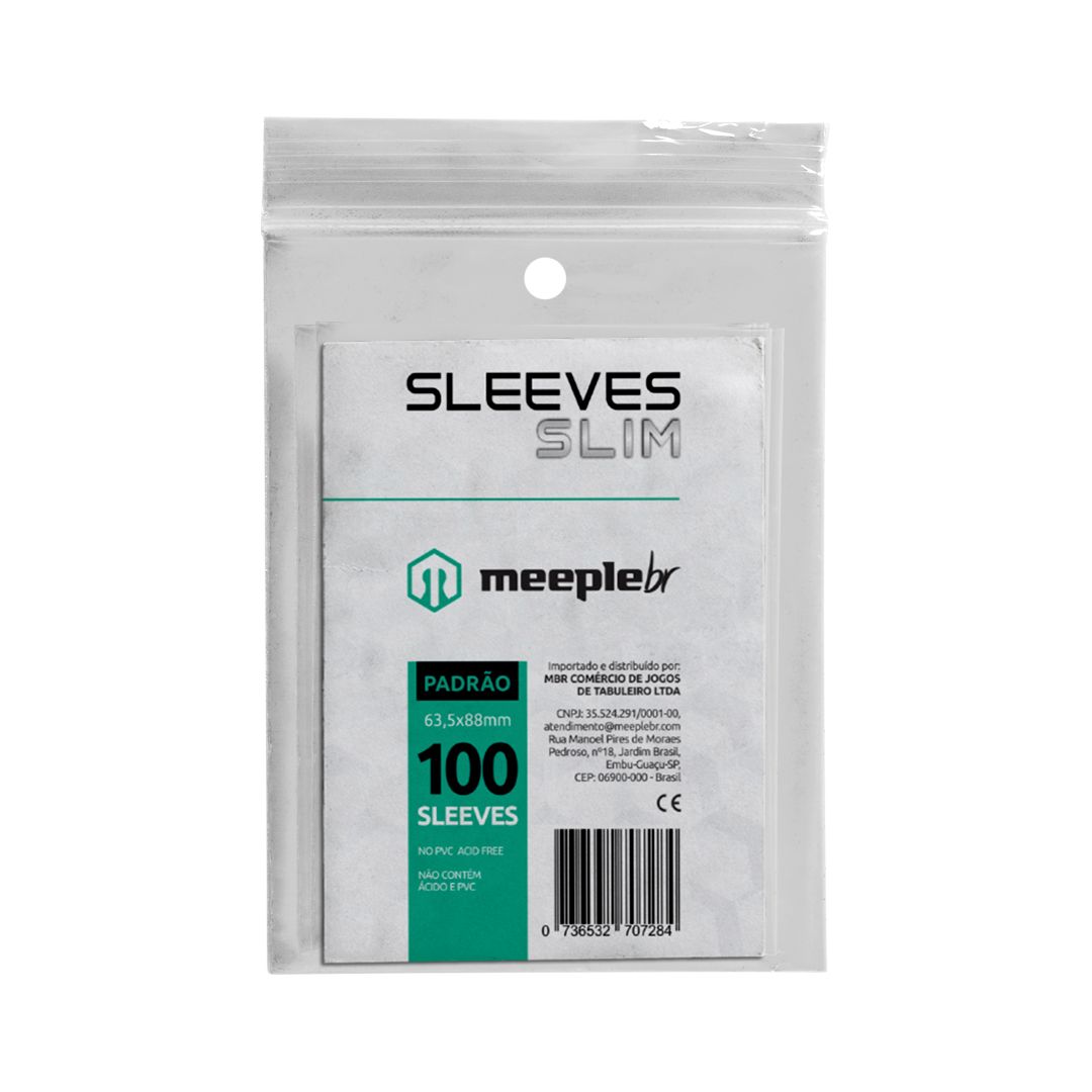 Sleeve Slim Padrão (63,5 x 88mm) - MeepleBr