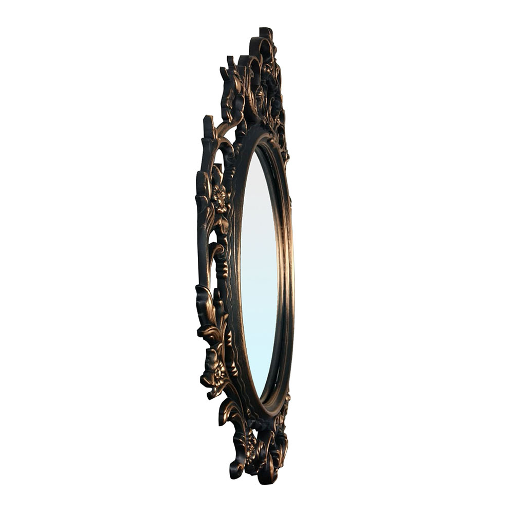 Espelho Oval Ouro Envelhecido Inova 57x82x3cm