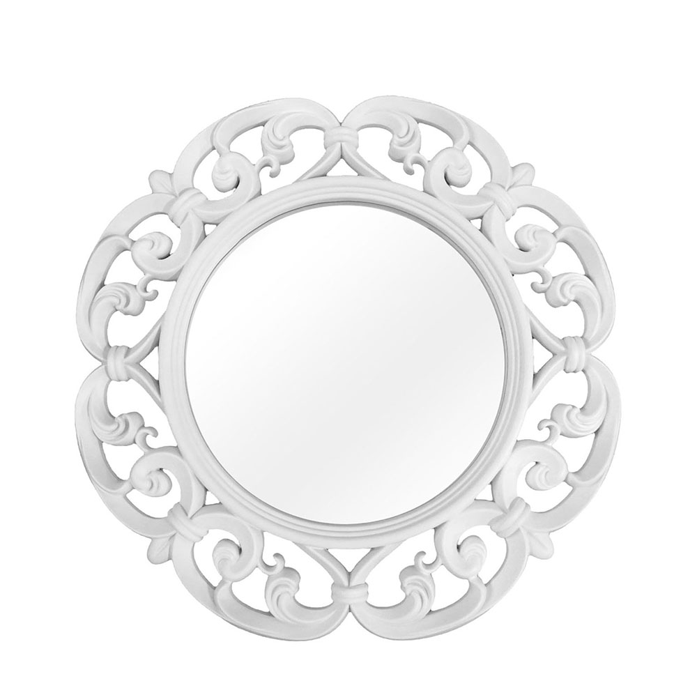 Espelho Redondo Vênus 60x60x4cm Branco