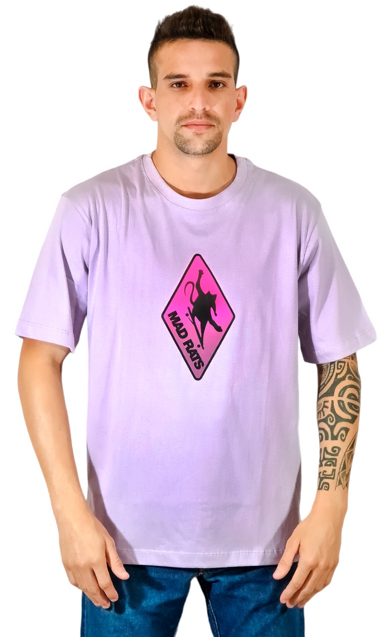 Camiseta Logo Pink Lilás