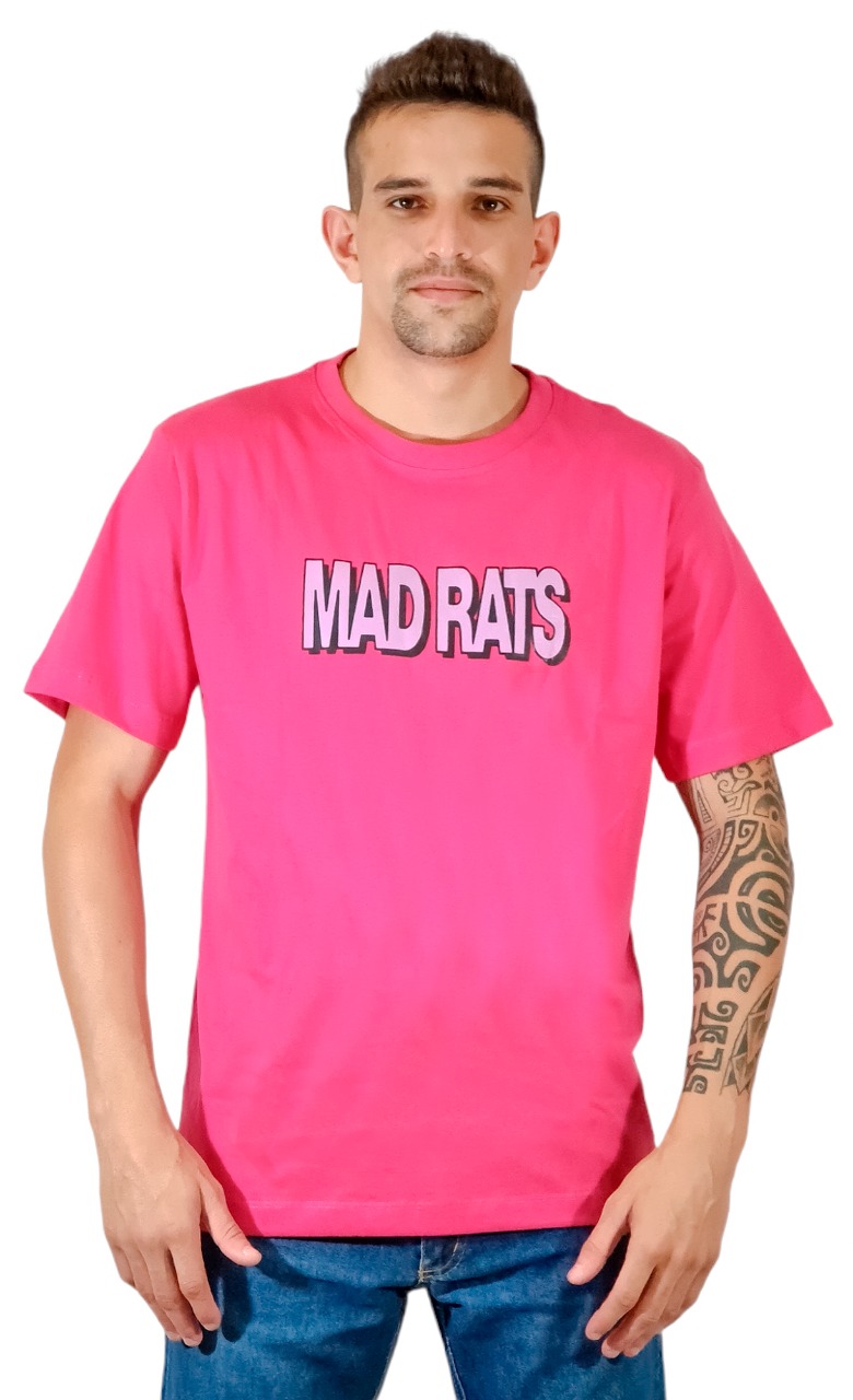 Camiseta Mad Rats  Rosa/Lilás