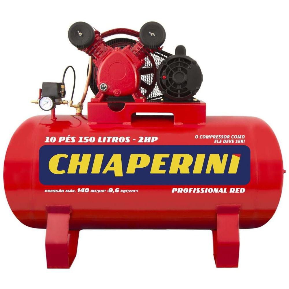 Compressor Chiaperini 10 RED 150 litros 2 CV monofásico