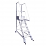 Escada Trepadeira Aluminio 08 Deg + Plat 2,06 mts