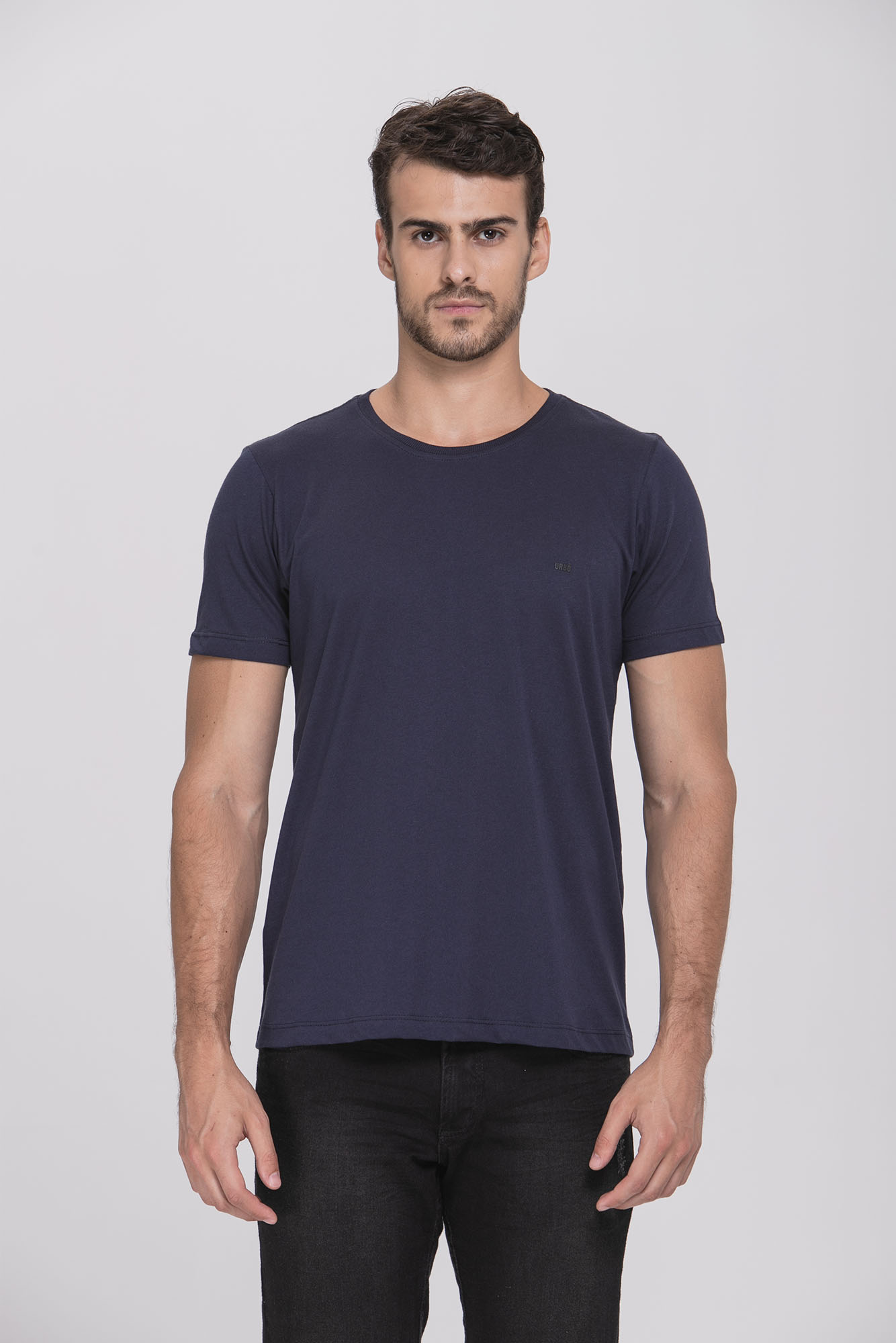 Camiseta Cotton Egypt Azul/Preto