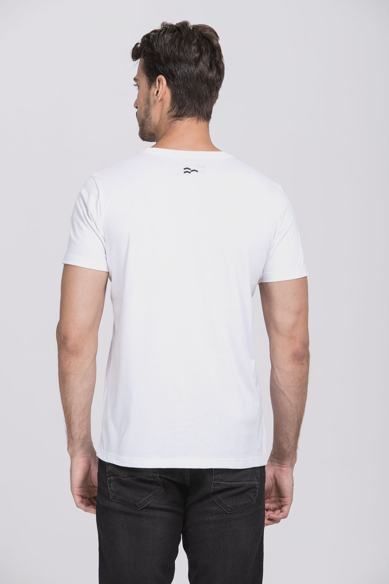 Camiseta Cotton Egypt Branco/Preto