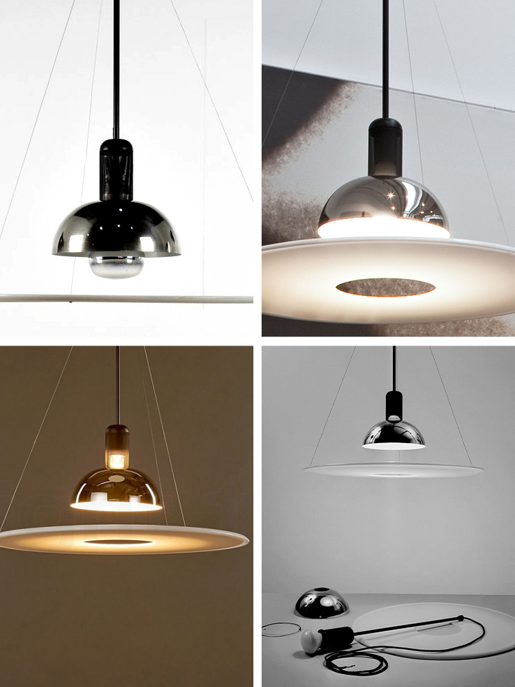 Designer italiano pingente lâmpada restaurante estudo moderno led luzes pingente de iluminação luxo voador pires pendurado lâmpada decoração interior