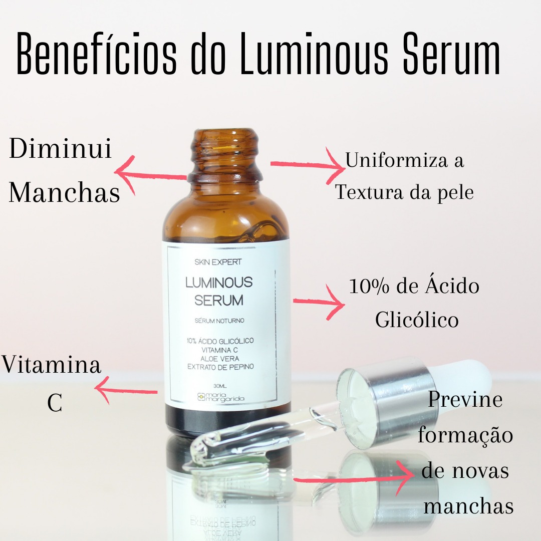 Luminous Sérum Noturno - 10% Ácido Glicólico + Vitamina C
