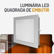 PAINEL LED 32W QUADRADO EMBUTIR 3000K SPOTLUX