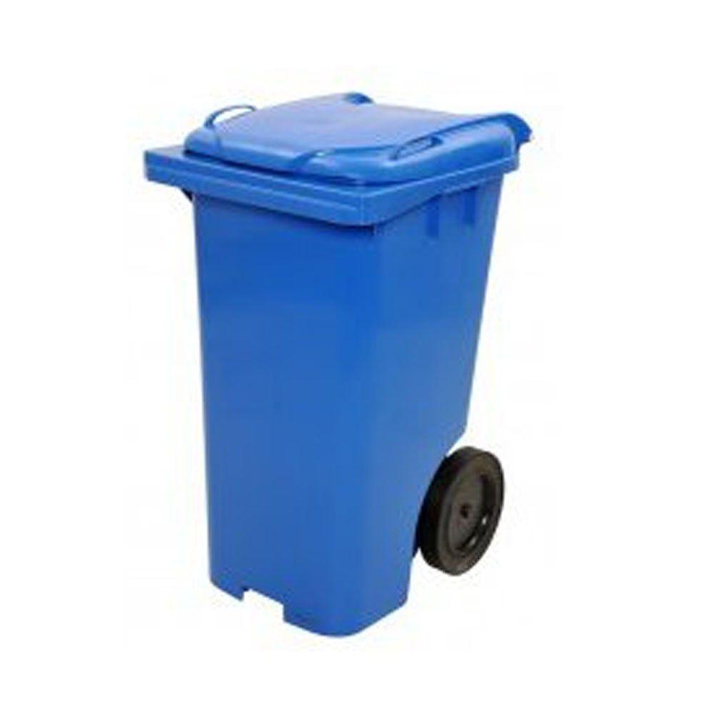 Container Lixo C/Rodas 240lt Azul Jsn