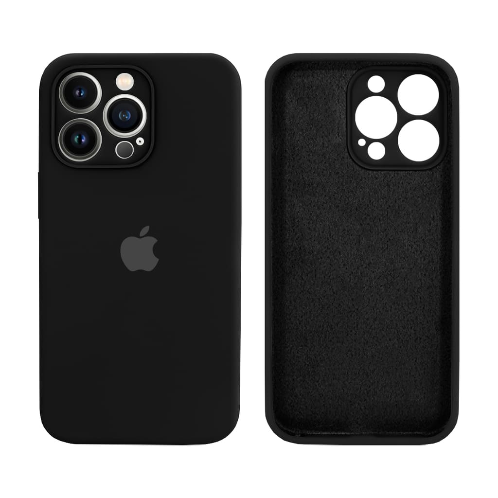 Capinha Silicone Aveludada e Proteção de Câmera - iPhone 13,13 Pro & 13 Pro Max