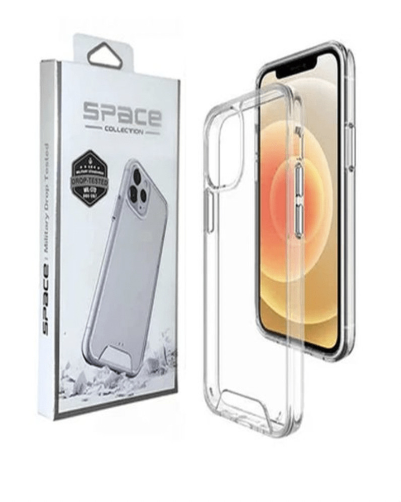 Capinha Space Collection Transparente - iPhone 15, 15 Plus, 15 Pro e 15 Pro Max