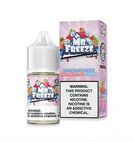 Blue Raspberry Strawberry Frost Salt 30ML - Mr. Freeze E-Liquid
