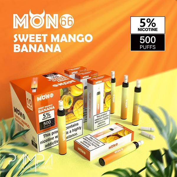 Pod Descartável Sweet Mango Banana - Mon66